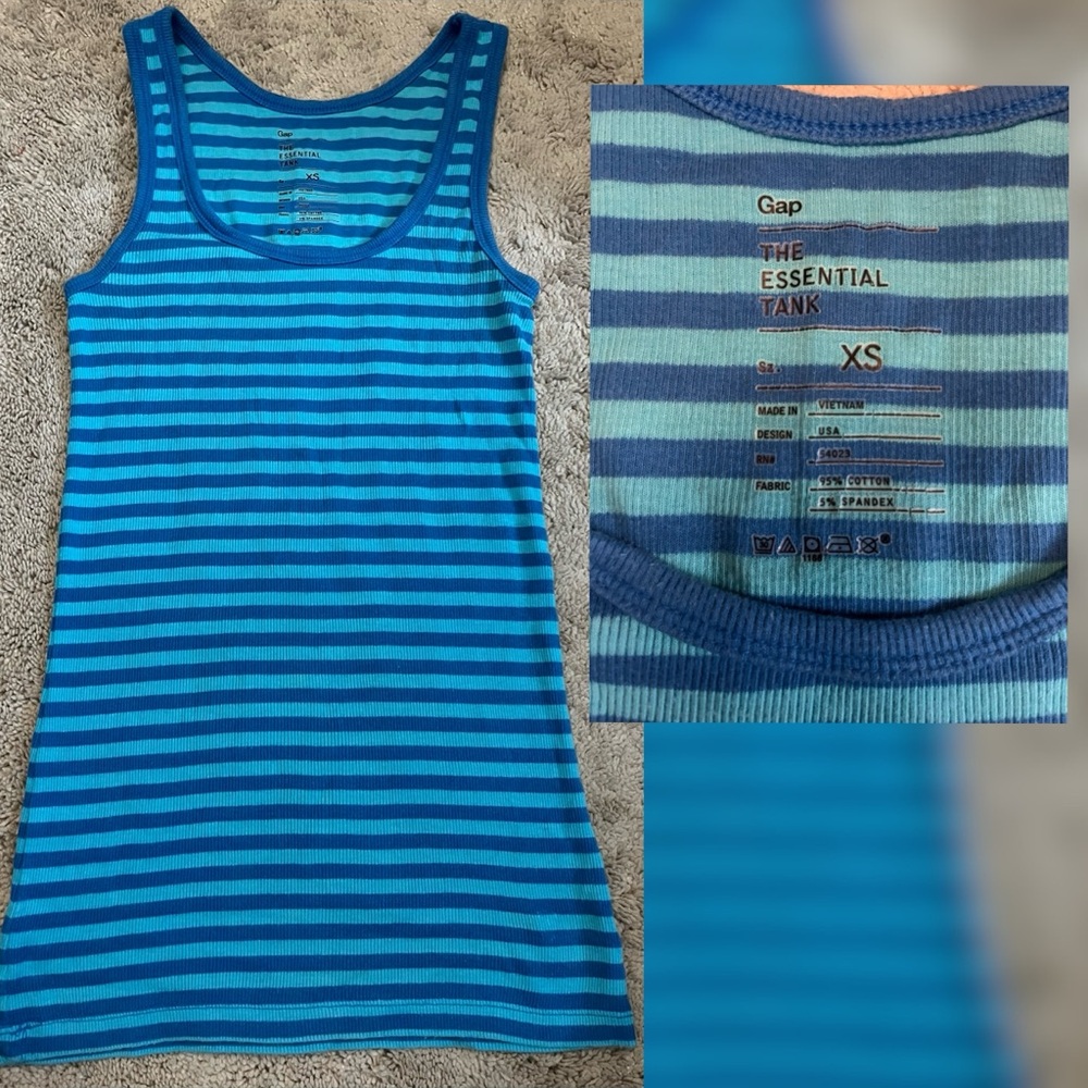 Gap | The Essential Tank Blue - Striped
